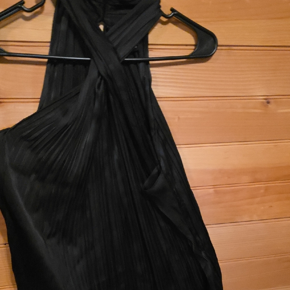 Elegant Black Halter Top